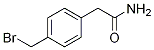 2-(4-broMoMethyl-phenyl)-acetaMide Struktur