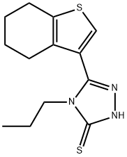 4-PROPYL-5-(4,5,6,7-TETRAHYDRO-1-BENZOTHIEN-3-YL)-4H-1,2,4-TRIAZOLE-3-THIOL Struktur