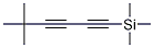 1-triMethylsilyl-4-t-butyl-1,3-butadiyne Struktur