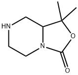 Hexahydro-1,1-dimethyl-3H-oxazolo[3,4-a]pyrazin-3-one Struktur