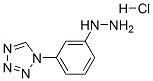 1-(3-hydrazinylphenyl)-1H-tetrazole hydrochloride Struktur