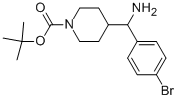 1-BOC-4-[AMINO(4-BROMOPHENYL)METHYL]-PIPERIDINE Struktur