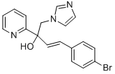 2-PYRIDINEMETHANOL, ALPHA-[(E)-2-(4-BROMOPHENYL)ETHENYL]-ALPHA-(1H-IMIDAZOL-1-YLMETHYL)- Struktur