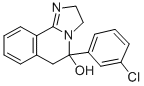 2,3,5,6-Tetrahydro-5-(m-chlorophenyl)-imidazo(2,1-a)isoquinolin-5-ol Struktur