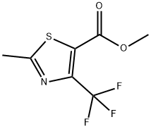 2-METHYL-4-TRIFLUOROMETHYL-THIAZOLE-5-CARBOXYLIC ACID METHYL ESTER Struktur