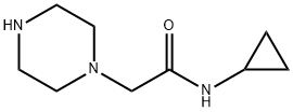 N-cyclopropyl-2-(1-piperazinyl)acetamide(SALTDATA: HCl) Struktur