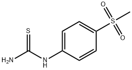 1-(4-methylsulphonylphenyl)thiourea Struktur