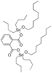 [phthaloylbis(oxy)]bis[dibutyl(octyloxy)stannane] Struktur