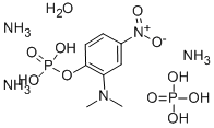 (2-DIMETHYLAMINO-4-NITROPHENYL) PHOSPHORIC ACID DIAMMONIUM SALT MONOHYDRATE Struktur