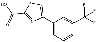 4-(3-(trifluoroMethyl)phenyl)thiazole-2-carboxylic acid Struktur