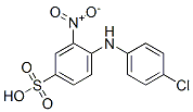 4-[(4-chlorophenyl)amino]-3-nitrobenzenesulphonic acid Struktur