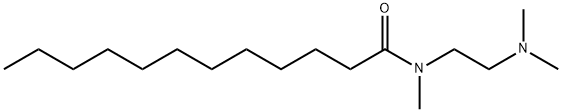 N-[2-(dimethylamino)ethyl]-N-methyldodecanamide Struktur