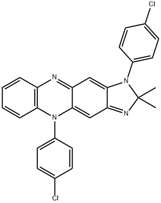 1,5-bis(4-chlorophenyl)-2,5-dihydro-2,2-dimethyl-1H-imidazo[4,5-b]phenazine Struktur