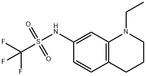 Methanesulfonamide, N-(1-ethyl-1,2,3,4-tetrahydro-7-quinolinyl)-1,1,1-trifluoro- Struktur