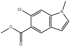 Methyl 6-chloro-1-Methyl-1H-indole-5-carboxylate Struktur