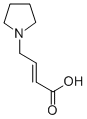 (2E)-4-PYRROLIDIN-1-YLBUT-2-ENOIC ACID Struktur