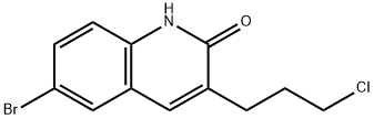 6-BROMO-3-(3-CHLORO-PROPYL)-1H-QUINOLIN-2-ONE Struktur