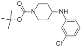 1-BOC-4-[(3-CHLOROPHENYL)AMINO]-PIPERIDINE Struktur