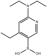 6-(diethylaMino)-4-ethylpyridin-3-ylboronic acid Struktur