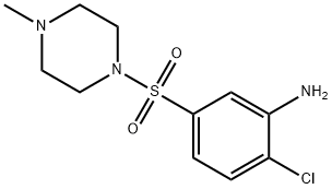 2-Chloro-5-[(4-methyl-1-piperazinyl)sulfonyl]-aniline Struktur