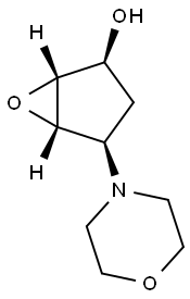 6-Oxabicyclo[3.1.0]hexan-2-ol,4-(4-morpholinyl)-,(1-alpha-,2-alpha-,4-alpha-,5-alpha-)-(9CI) Struktur