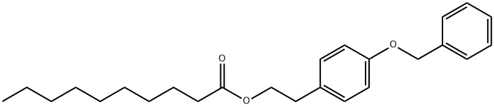 Decanoic acid, 2-[4-(phenylMethoxy)phenyl]ethyl ester Struktur