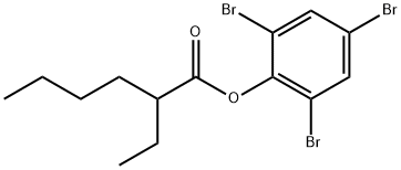 2,4,6-tribromophenyl 2-ethylhexanoate Struktur