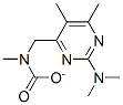 5,6-Dimethyl-2-dimethylamino-4-pyrimidinyl-dimethylcarbamate Struktur