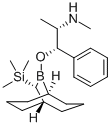 N,α-Dimethyl-β-[[(10R)-10-(trimethylsilyl)-9-borabicyclo[3.3.2]dec-9-yl]oxy]-(αS,βS)-benzeneethanamine Struktur