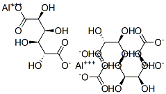 D-glucaric acid, aluminium salt Struktur