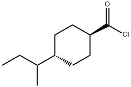 Cyclohexanecarbonyl chloride, 4-(1-methylpropyl)-, trans- (9CI) Struktur