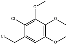 2-CHLORO-1-(CHLOROMETHYL)-3,4,5-TRIMETHOXYBENZENE Struktur