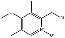 2-氯甲基-3,5-二甲基-4-甲氧基吡啶氮氧化物 結(jié)構(gòu)式