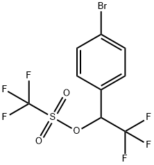 1-(4-broMophenyl)-2,2,2-trifluoroethyl trifluoroMethanesulfonate Struktur