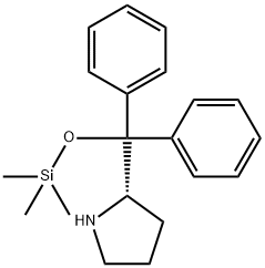 (S)-(-)-ALPHA,ALPHA-DIPHENYL-2-PYRROLIDINYL METHYLTMS ETHER Struktur