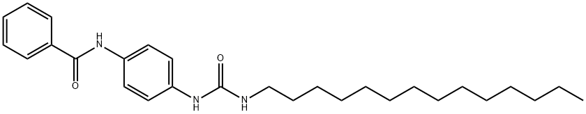 BENZAMIDE, N-[4-[[(TETRADECYLAMINO)CARBONYL]AMINO]PHENYL]- Struktur