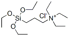 triethyl[3-(triethoxysilyl)propyl]ammonium chloride Struktur