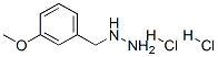 3-METHOXYBENZYLHYDRAZINEDIHYDROCHLORIDE
 Struktur