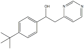 1-(4-叔丁苯基)-2-嘧啶-4-基乙醇 結(jié)構(gòu)式