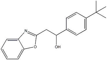 2-BENZOXAZOL-2-YL-1-(4-TERTBUTYLPHENYL)ETHANOL
 Struktur