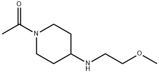 1-ACETYL-N-(2-METHOXYETHYL)PIPERIDIN-4-AMINE
 Struktur