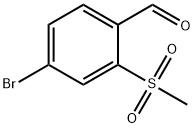 2-甲砜基-4-溴苯甲醛 結構式