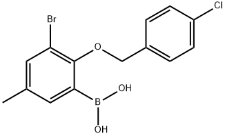 3-BROMO-2-(4'-CHLOROBENZYLOXY)-5-METHYL& Struktur