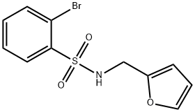 2-Bromo-N-(fur-2-ylmethyl)benzenesulphonamide Struktur