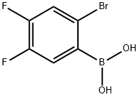 2-BROMO-4,5-DIFLUOROPHENYLBORONIC ACID Struktur