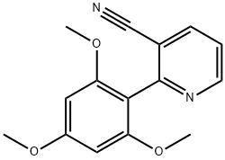 2-{2,4,6-trimethoxyphenyl}nicotinonitrile Struktur