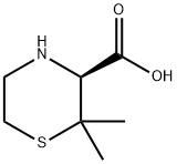 (3S)-2,2-DIMETHYL-1,4-THIAZINANE-3-CARBOXYLIC ACID Struktur