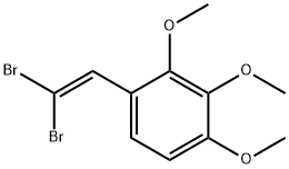 BENZENE, 1-(2,2-DIBROMOETHENYL)-2,3,4-TRIMETHOXY- Struktur