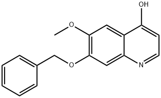 4-Quinolinol, 6-Methoxy-7-(phenylMethoxy)- Struktur