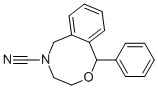 1-PHENYL-3,4,5,6-TETRAHYDRO-1H-2,5-BENZOXAZOCINE-5-CARBONITRILE Struktur